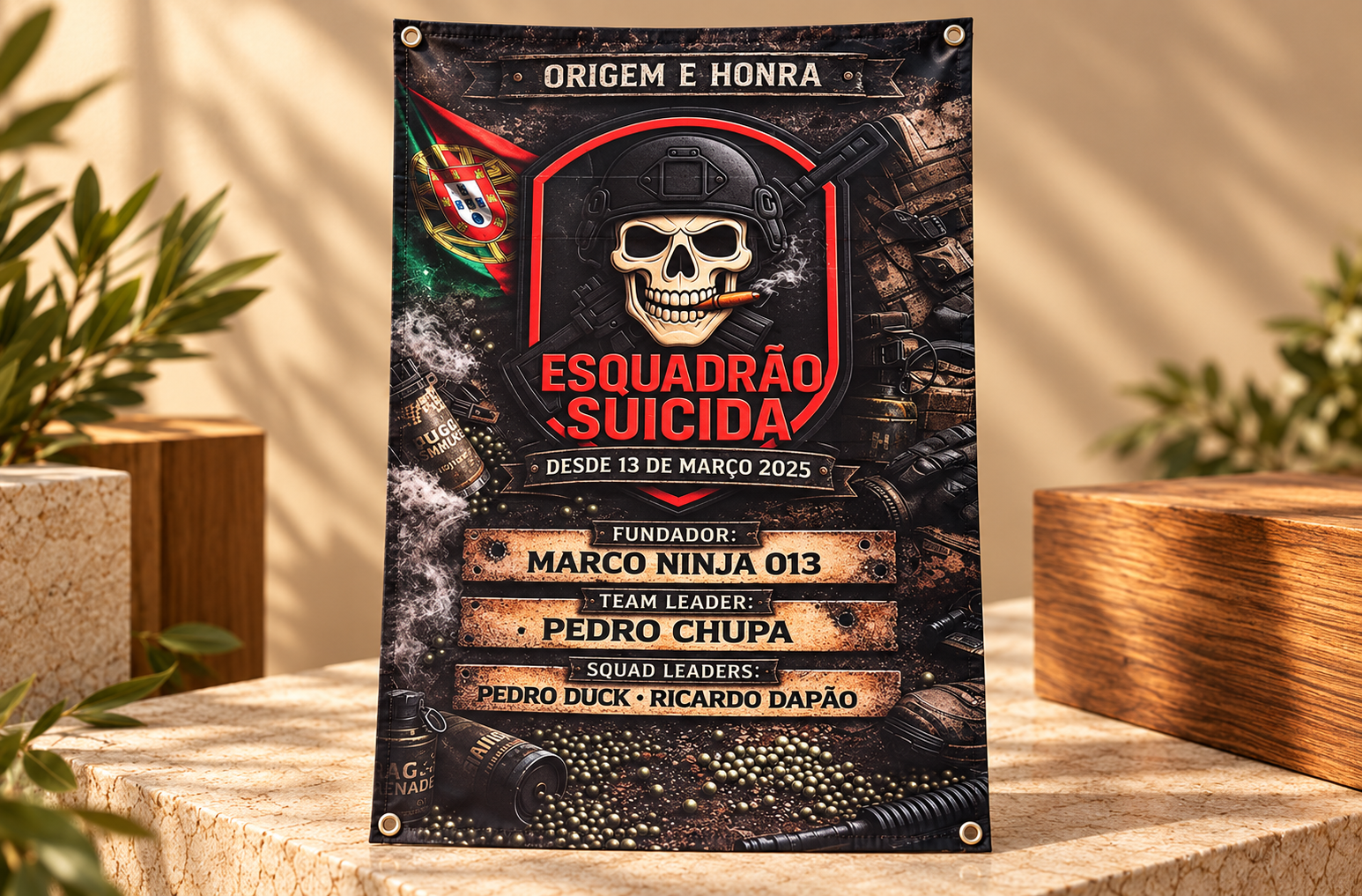 estandarte tático esquadrão suicida