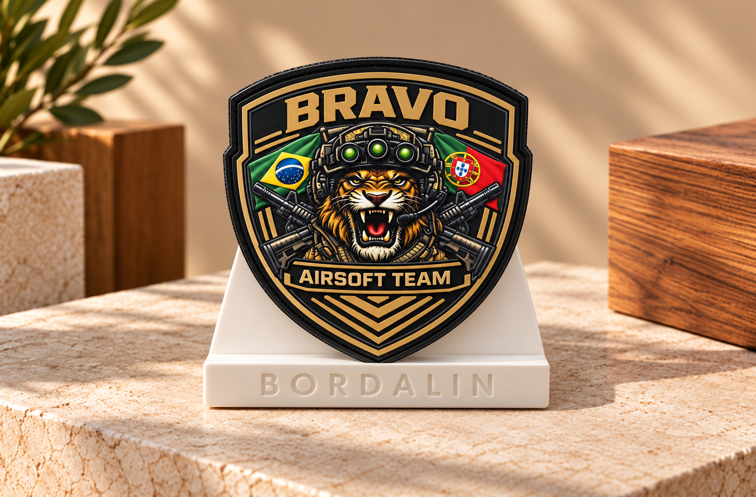 patch bravo airsoft team em destaque